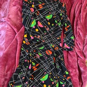 Vintage long sleeve fit and flare style dress